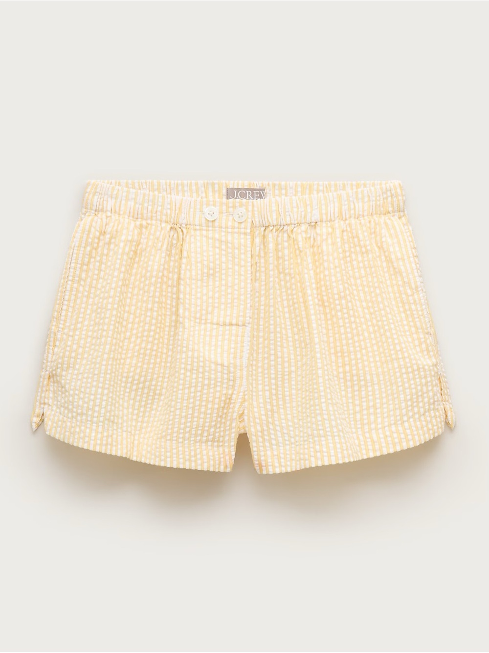 J. Crew Pale Yellow Seersucker Shorts